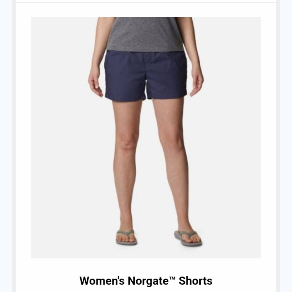 Columbia Women's Norgate Shorts - nocturnal/navy color - size xxl; 4" in…